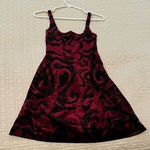 Vintage Betsey Johnson Velvet Mini